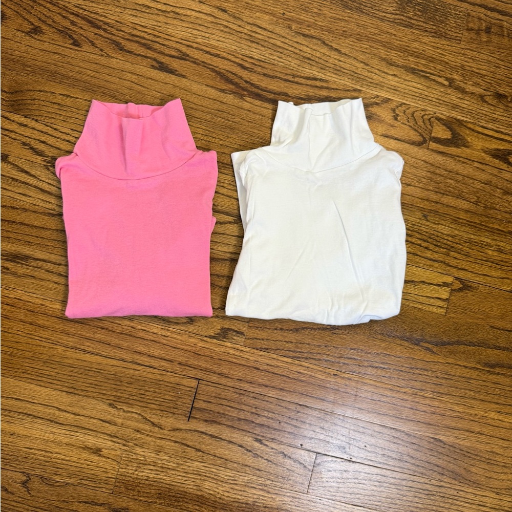 Carter's Girls Turtlenecks - 2 pack - Pink, White Size 8